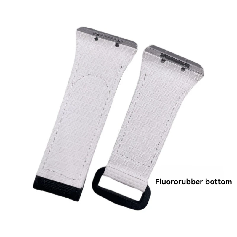 프랑크 뮬러 V45 시계 밴드 용 맞춤형 FKM 고무 시계 스트랩 Fluororubber 고무 스트랩 V45 V32 V41 시리즈 새 팔찌