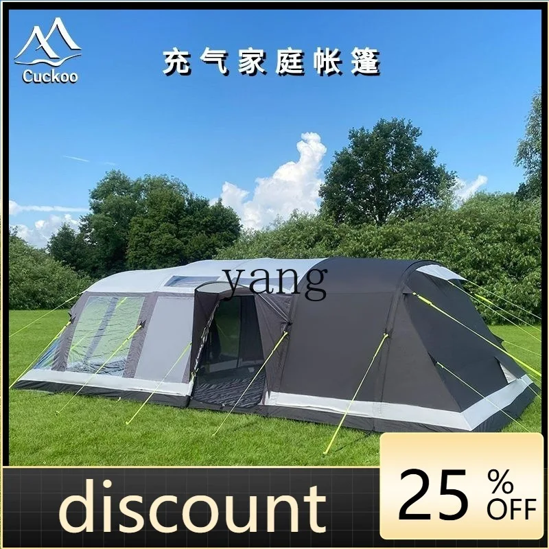 LMM camping inflatable tent, double-layer rainstorm-proof quick-opening tent, outdoor dinner
