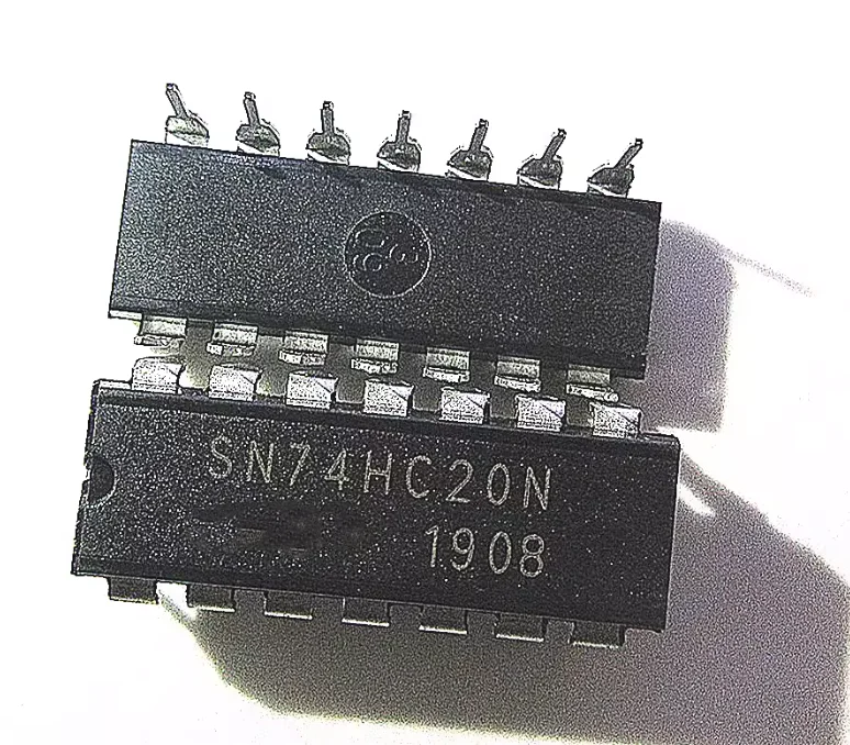 SN74HC20N 74hc20 HD74HC20P direct DIP-14 dual 4 input and NOT gate