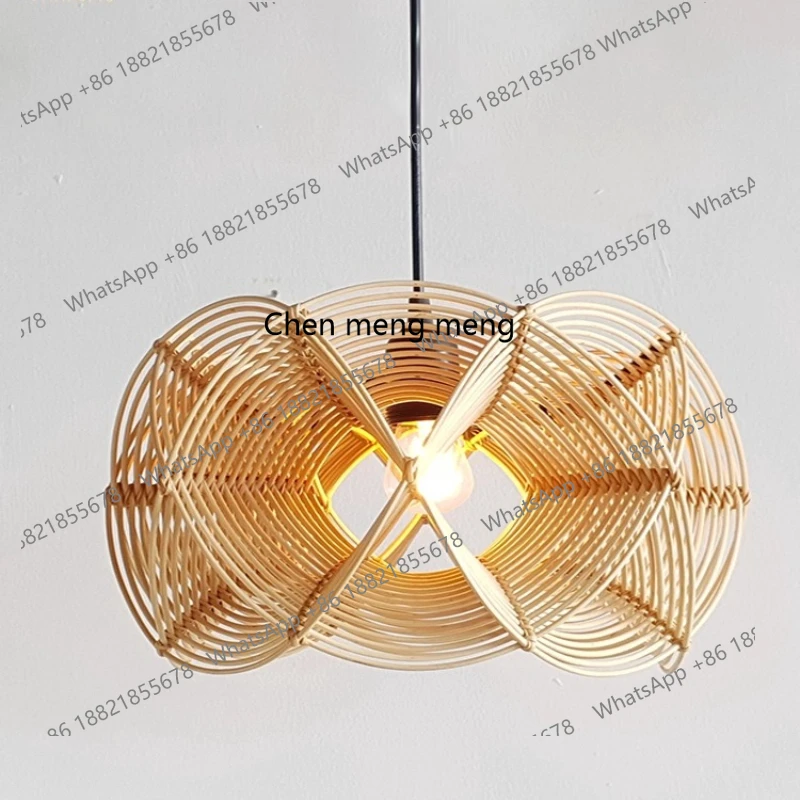 

Chinese B&B, hotel, restaurant, restaurant, retro, hand-woven rattan, art hemp rope