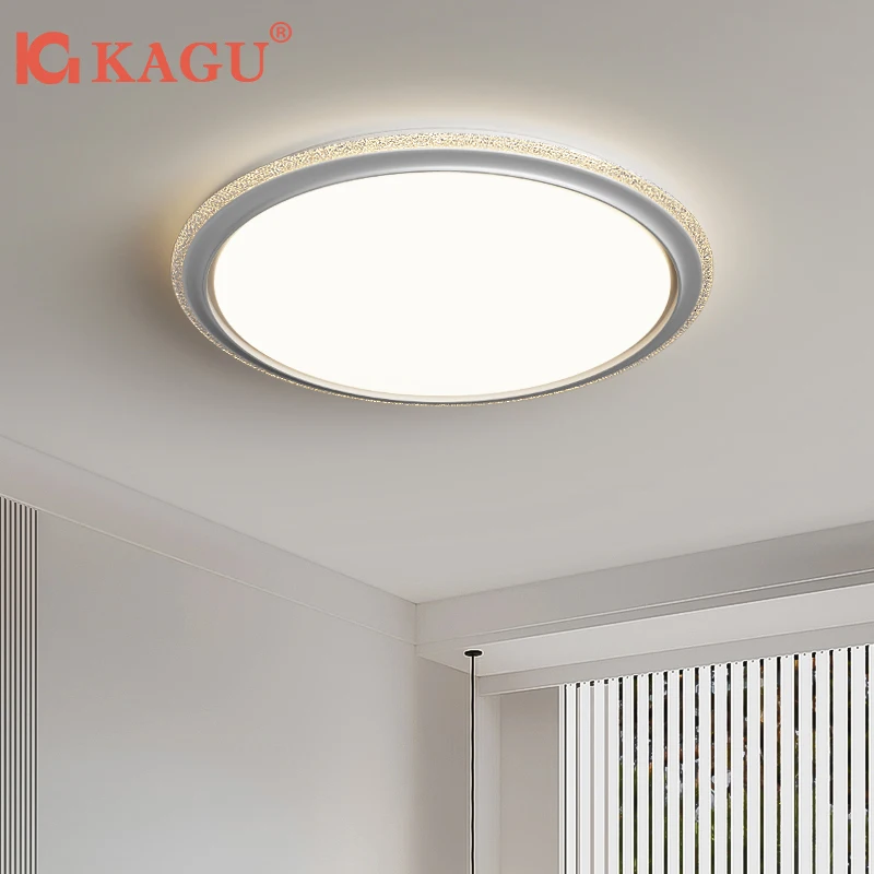 

Modern LED Ceiling Light Circular Metal Living Room Bedroom Study Lighting Ceiling Light Glossy Household Indoor Lighting