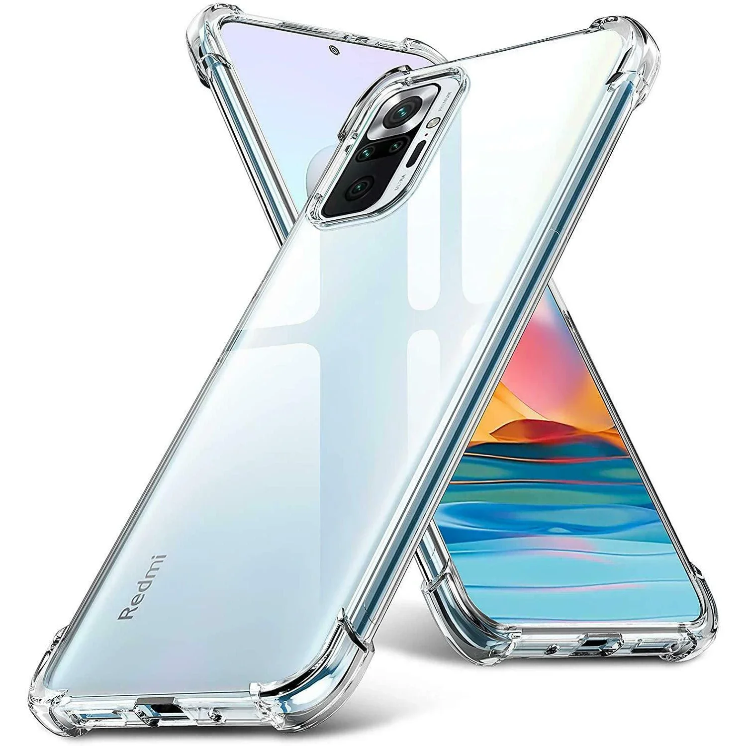 Case For Poco C50 C40 C30 C31 X5 X4 X3 NFC M5S M5 M4 Crystal Clear Shockproof Bumper Transparent TPU Slim Fit Flexible Cover