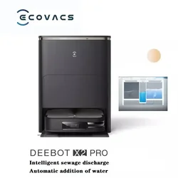 Ecovacs-Aspirador e Robô Varredor, Máquina de Limpeza, Espremedor Giratório, Esfregão, Eletrodoméstico, X2 PRO, Novo