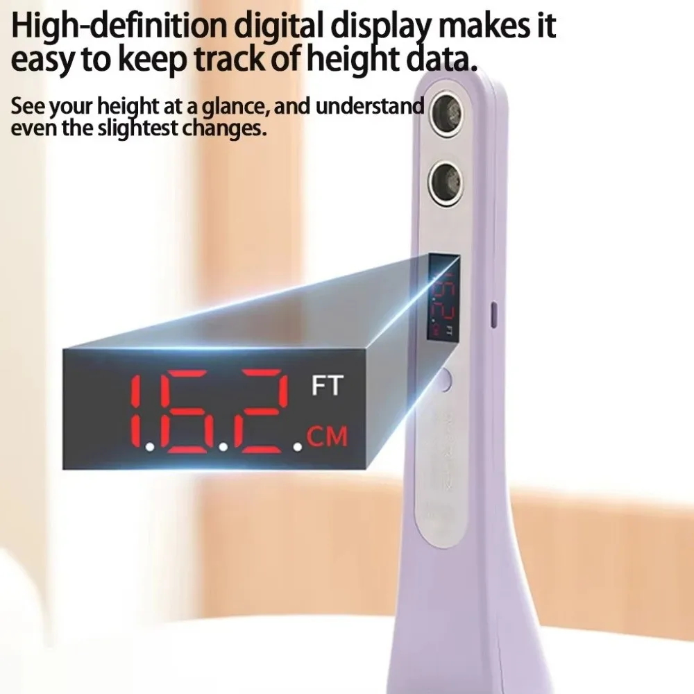 Digital Ultrasound Height Measuring Meter Accurate Precision Height Measuring Tool Safety Smart Children Electronic Height Ruler