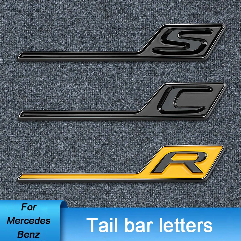 

Car Tail Letter Decorative Stickers For Mercedes Benz AMG W222 W204 W205 W206 W176 W124 W212 W213 W214 W177 X253 Car Accessories