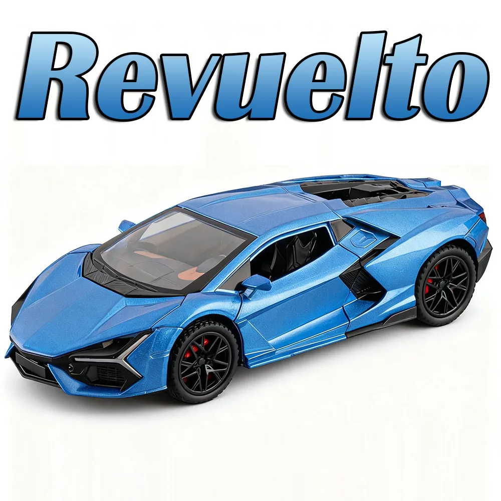 1:32 Bilancia Revuelto V12 Supercar Modello Giocattolo In Lega Pressofusa Porte Aperta Tirare Indietro Suono Luce Ornamento Auto Sportive Regali Di Natale