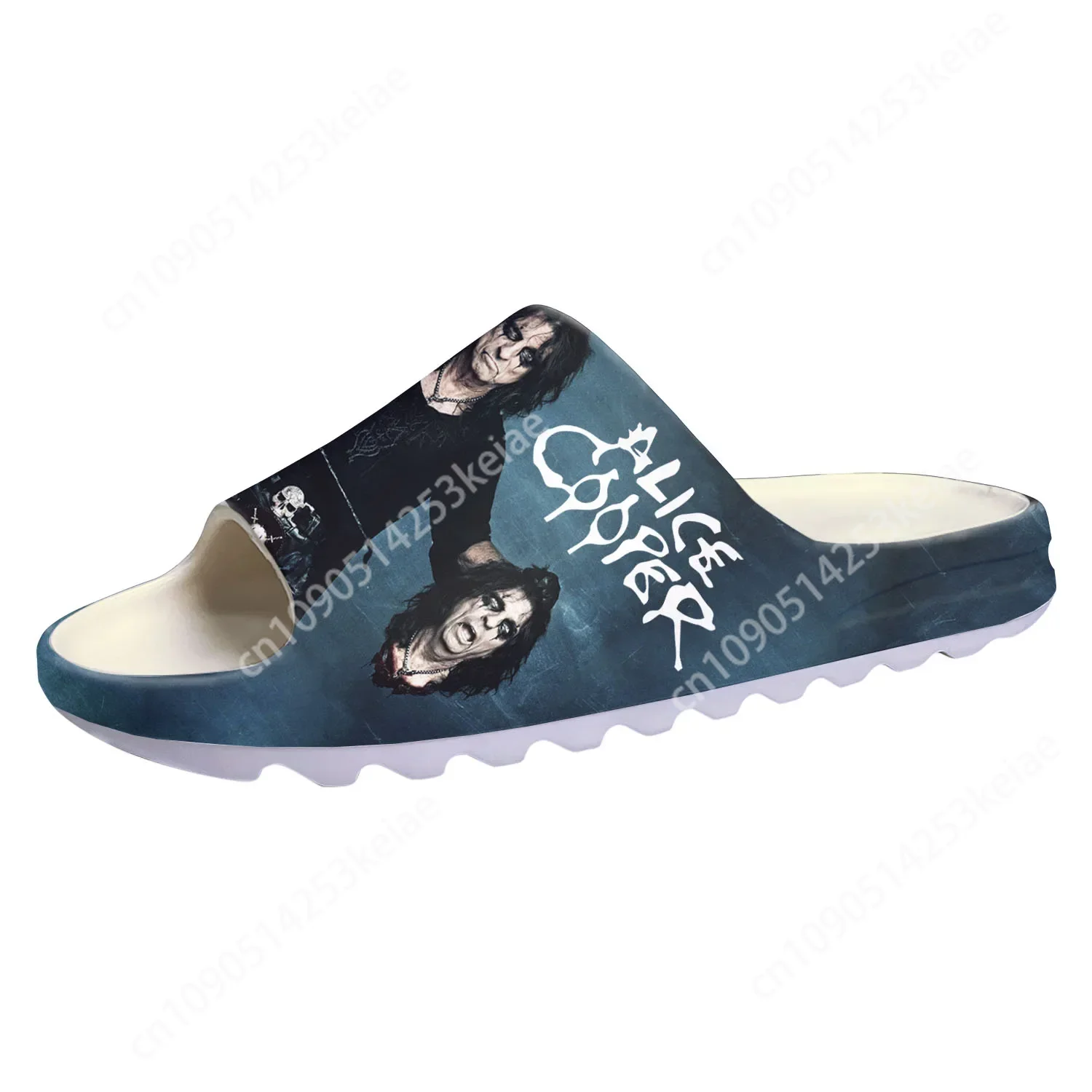 Alice Cooper Rock Singer Soft Sole Sllipers Home Clogs Water Shoes Mens Womens Teenager Bathroom Beach Customize on Shit Sandals