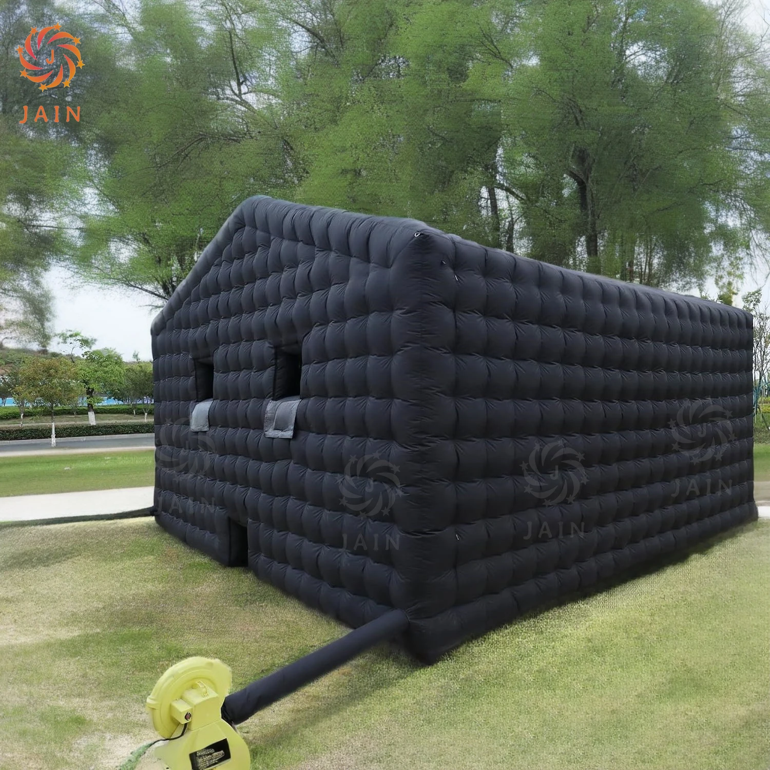 Outdoor Inflatable Night Club Party House Black Inflatable Cube Tent Large Mobile Nightclub Portable Disco Pavilion For Event