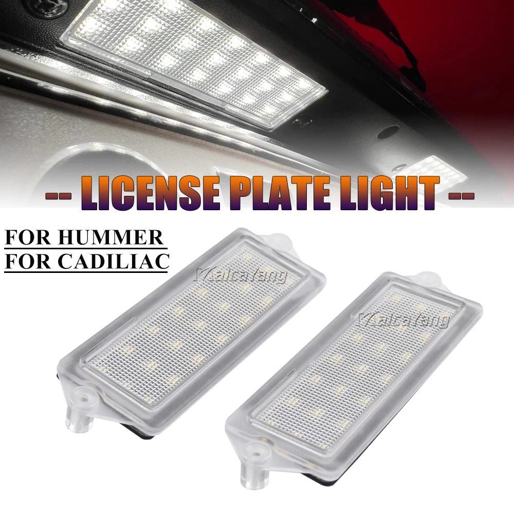 LED License Plate Light Number Plate Lamp For Hummer H2 2003-2007 For Cadillac Deville Seville