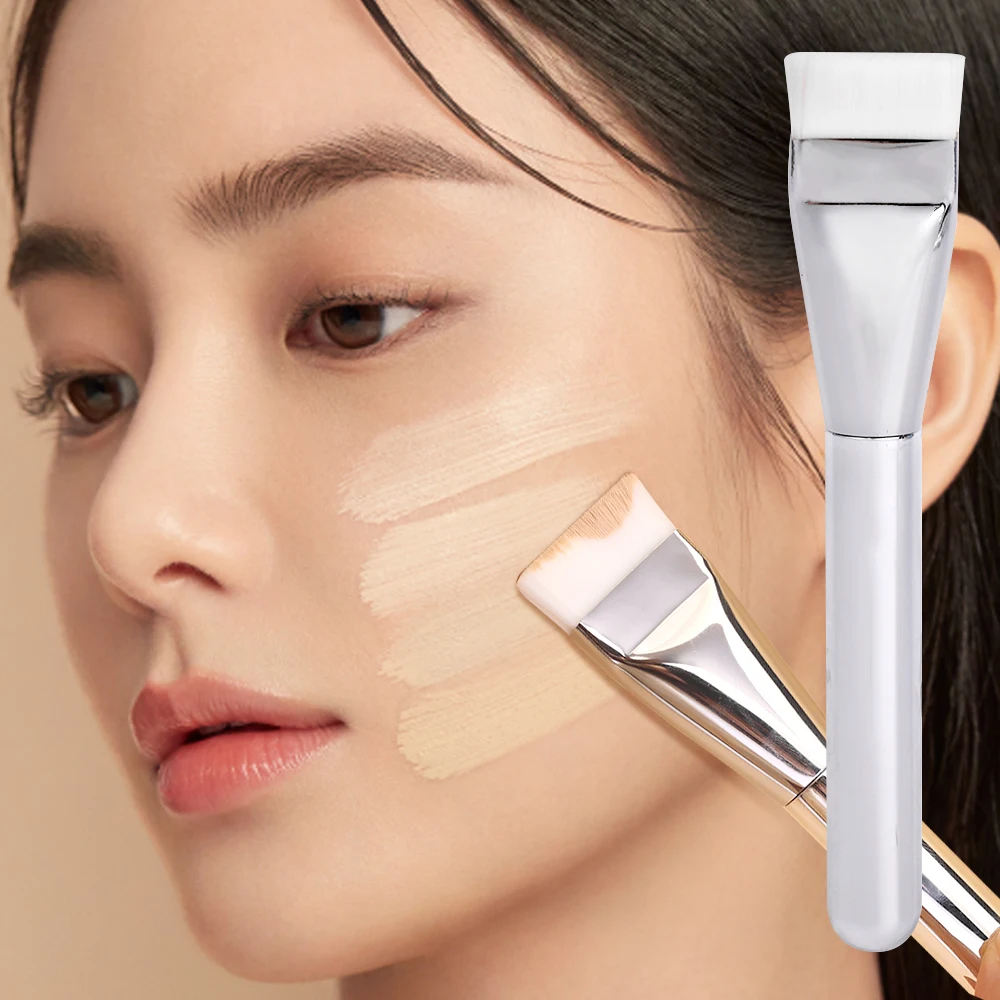Ultra Thin Foundation Brush Lightweight and Thin Face Contour Brush Flat Contour Brush Blending Foundation Cream Makeup Brushes