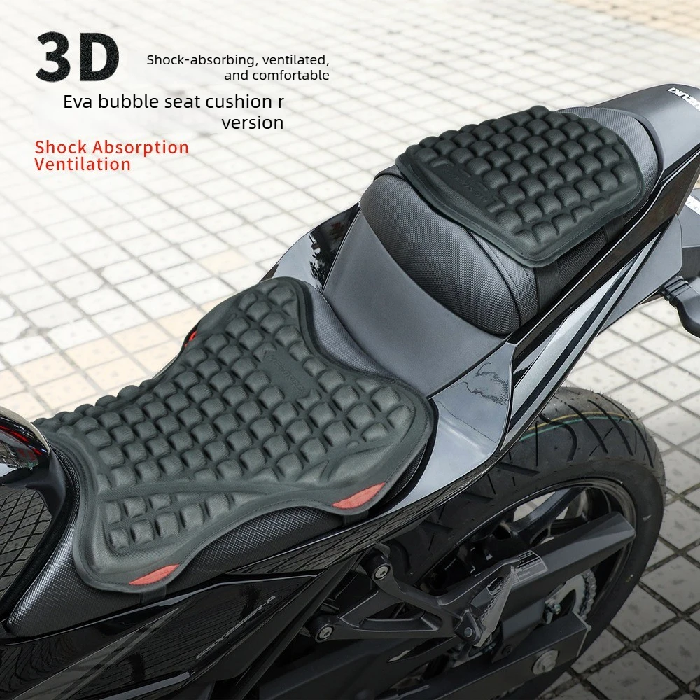 Motorcycle Seat Cushion Pressure Relief Hand Press Inflatable Motorcycle Air Seat Pad Shock Absorption Butt Protective Comfortab