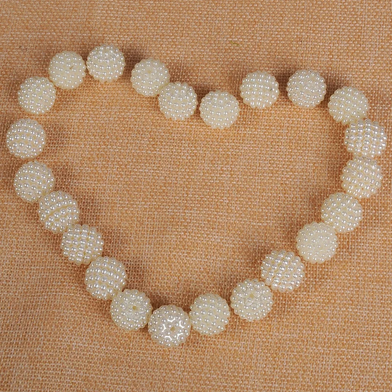 10mm 12mm 15mm Round Loose Bayberry Beads Imitation pearls DIY Necklace&Bracelet Jewelry Craft Making