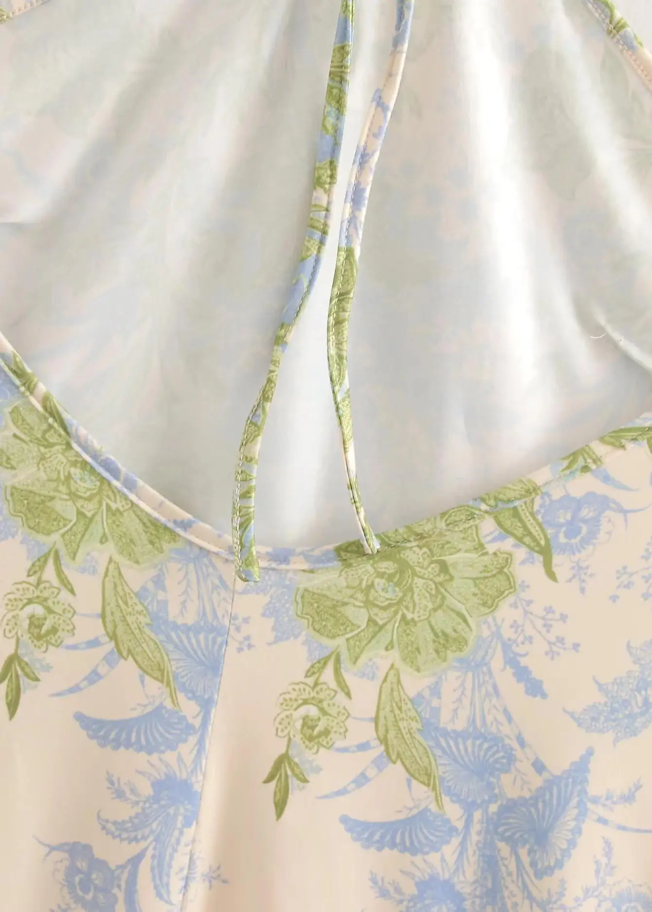 Vestido midi con cuello halter y espalda descubierta con estampado de verano, vestidos vintage sin mangas para mujer