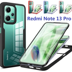 Silicone Double Side for Xiaomi Redmi Note 13 Pro Plus Poco X6 5G Case Film Screen Protector Full Protection Cover