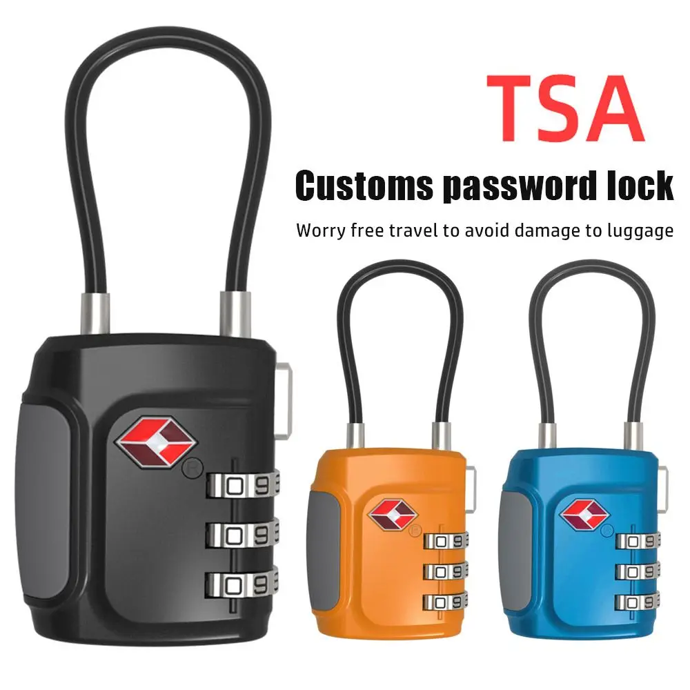 Protection Security Weatherproof Luggage Lock Safely Code Lock TSA Customs Lock 3 Dial Digit Combination Lock Combination Lock