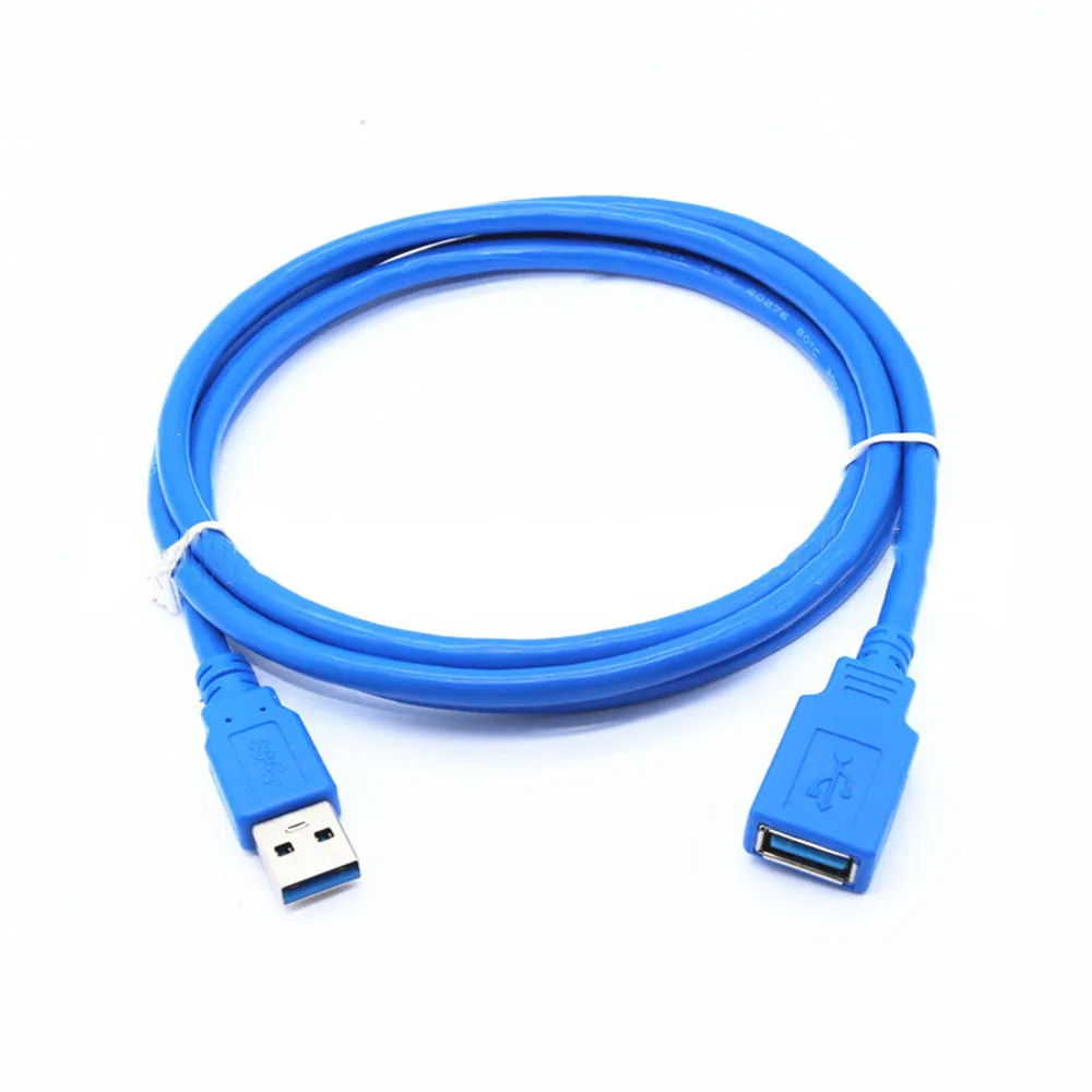 USB 3.0 macho para cabo de extensão fêmea USB, cabo de dados para laptop, mouse, teclado, computador disco rígido, 0.5m, 1m, novo