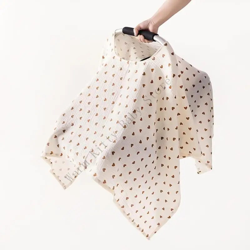 منشفة الرضاعة الطبيعية من XXFE مريلة تغذية الطفل مع حقيبة تخزين وربطة شعر بتصميم جميل #4