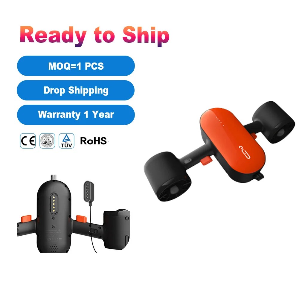 2023 new portable underwater drone waterproof free sea scooter kit