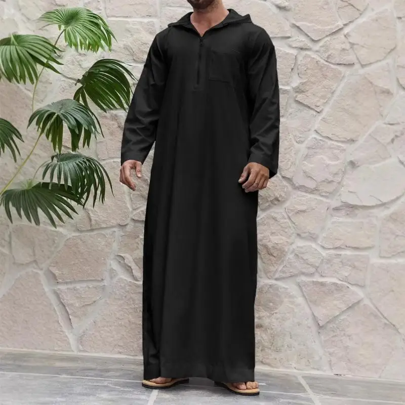 Y3NE – Robe longue à capuche pour hommes, en Polyester, confortable, utilisation en extérieur