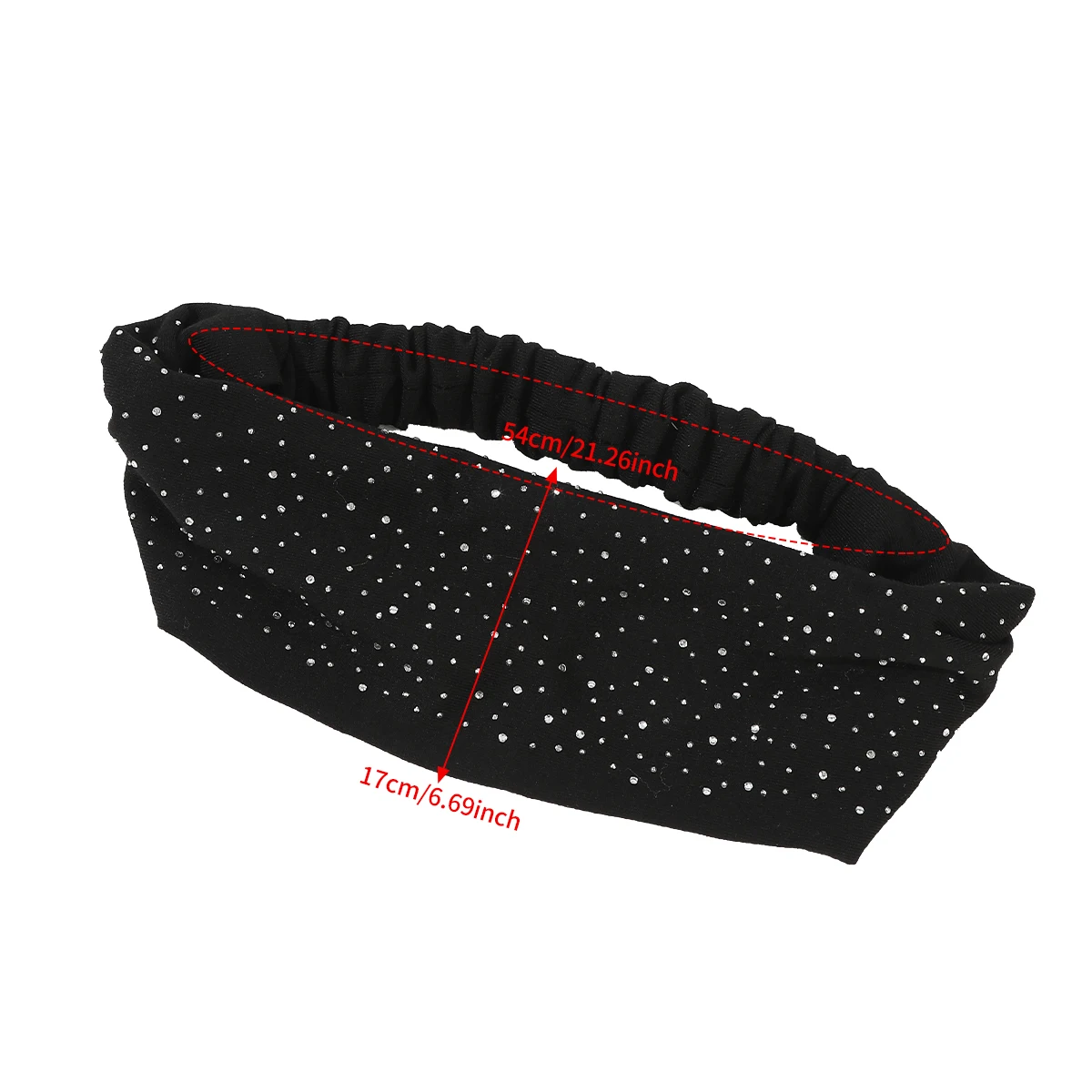 AWAYTR مشرق الماس هيرباند الكروشيه النسيج مرونة عقال منشفة حلوة لطيف حزام حقيبة الشعر الحجاب