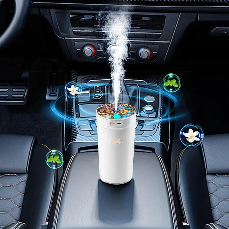 Wireless Car Humidifier Portable 300ML Car Fragrance Humidifier Car Humidifier Diffuser Travel Humidifier Mini Humidifier