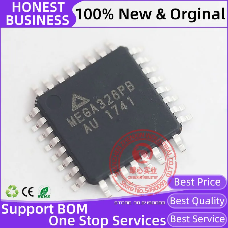 ATMEGA328P ATMEGA328PB-AUR TQFP-32 Microcontroller Chip BOM 1pcs/lot 100% New original Microcontroller Chip