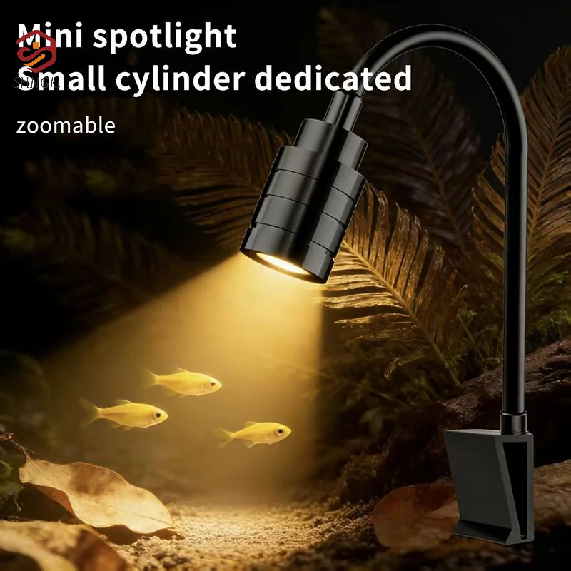(3W South American Aquarium Spotlight 3-Color LED Fish Tank Lamp For Aquascape Decor Focus Lighting)