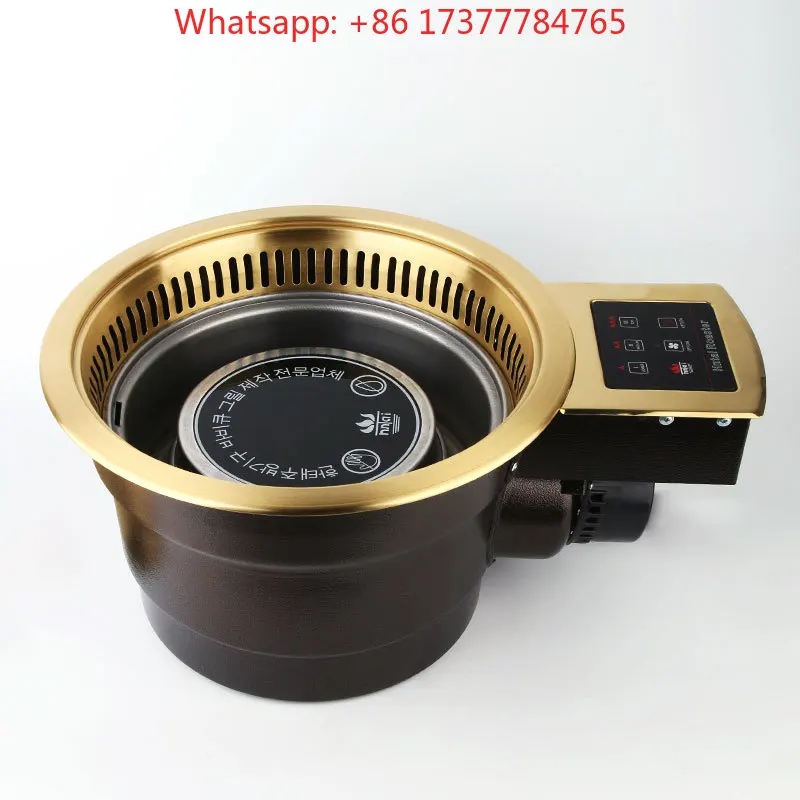 Korean Electric  Rotesitee Barbecue Grill Commercial Restaurant Indoor Smokeless Built in Table Top BBQ Electric Grills