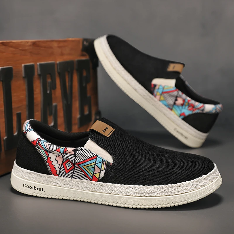 Portable men casual cloth shoes ultra light weight, compact design, breathable shoes for travel and business trips view 2