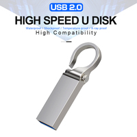 Creative Keychain USB Flash Drive 128GB 64GB Metal Pen Drive 32GB Pendrive USB Memory Stick Waterproof Flash Drive memoria usb
