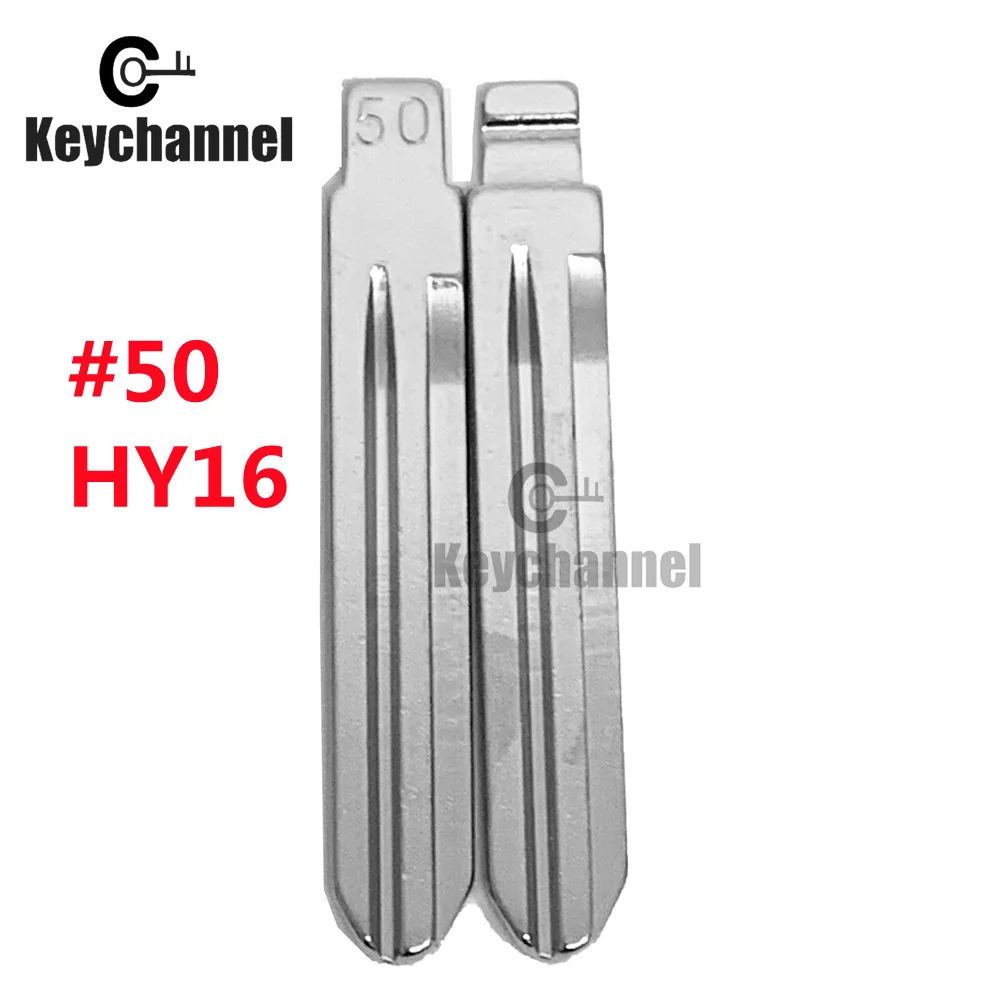 10pcs HY16 Car Key Blade NO.50 KD Flip Key Blank HYN14 Folding Blank for KEYDIY VVDI Xhorse for Hyundai ACCENT ELANTRA Kia Key