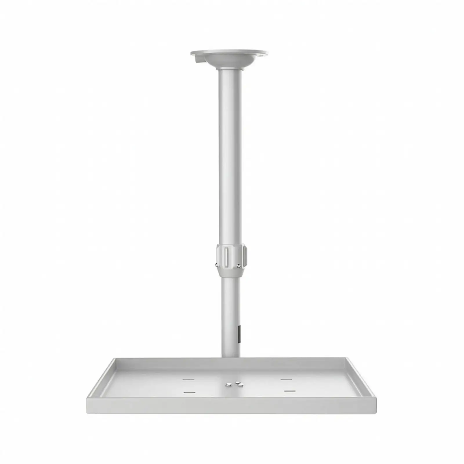 Display Device Ceiling Mount with Tray Adjustable Height Display Device Mount with Tray Telescopic Hardware for Home Theater,