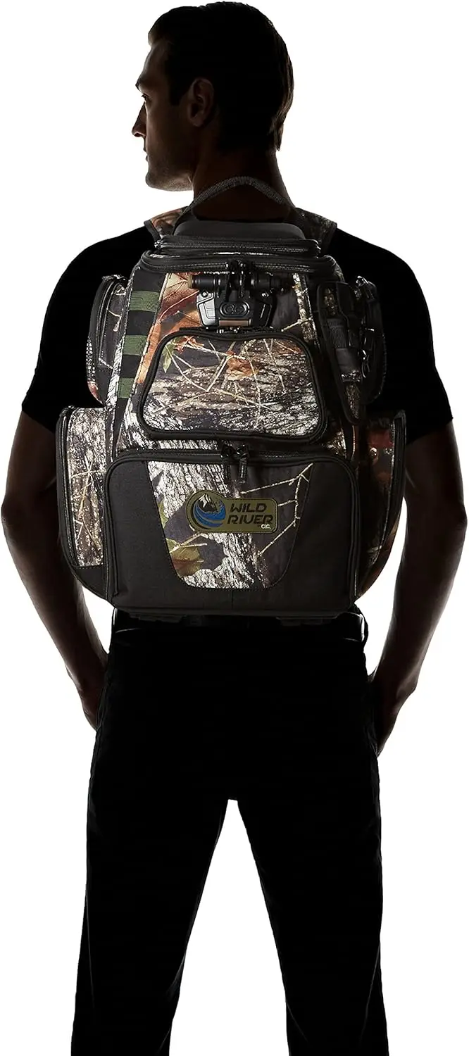 CLC WCT604 Tackle Tek Nomad LED Lighted Camo Backpack, Mossy Oak