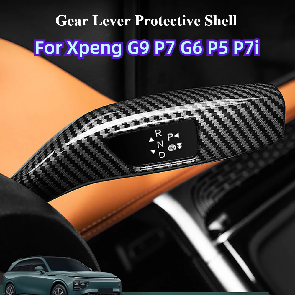 

Car Gear Shift Lever Protective Cover Fit For Xpeng G9 P7 G6 P5 P7i Steering Wiper Shift Lever Stick Modification Accessories