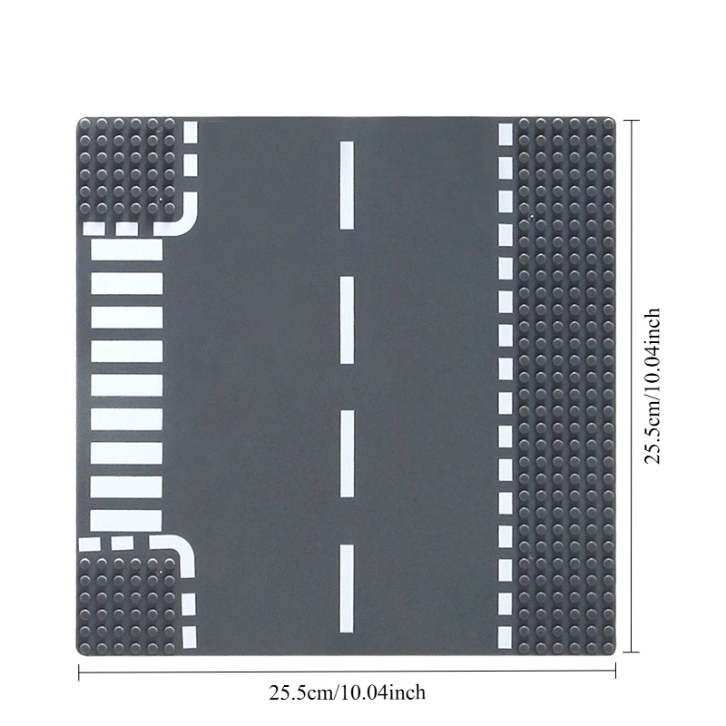 32X32 plint voor bouwstenen grasland rivier tropische jungle stad weg serie rechte curve kruispunt montage onderdelen