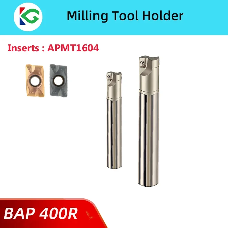 Fresadora Cnc para Apmt1604 Inserções Ferramenta de Usinagem Fresa Facial Desbaste Ângulo Direito Bap 400r