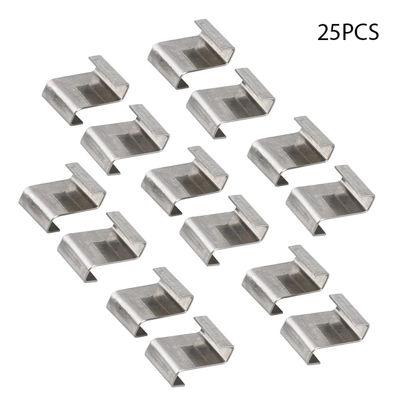 25 Pcs Greenhouse Glass Z Clips Glazing Glass Clips Stainless Steel Hot Dipped Galvanised Clips for Most Aluminium Greenhouses
