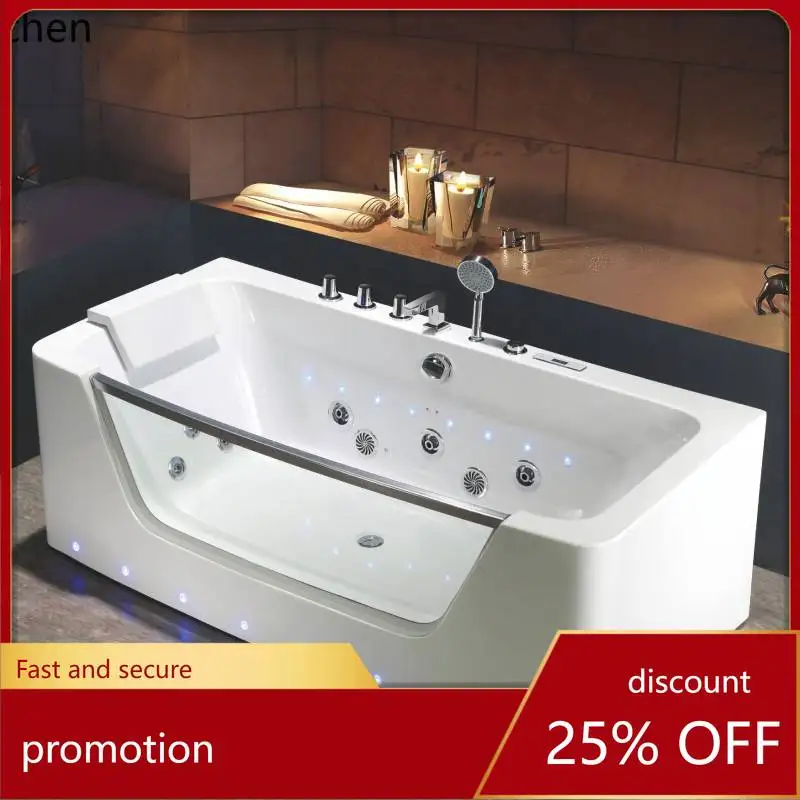 

HXL Smart High-End Acrylic Insulated Surf Massage Bathtub with Constant Temperature Heating