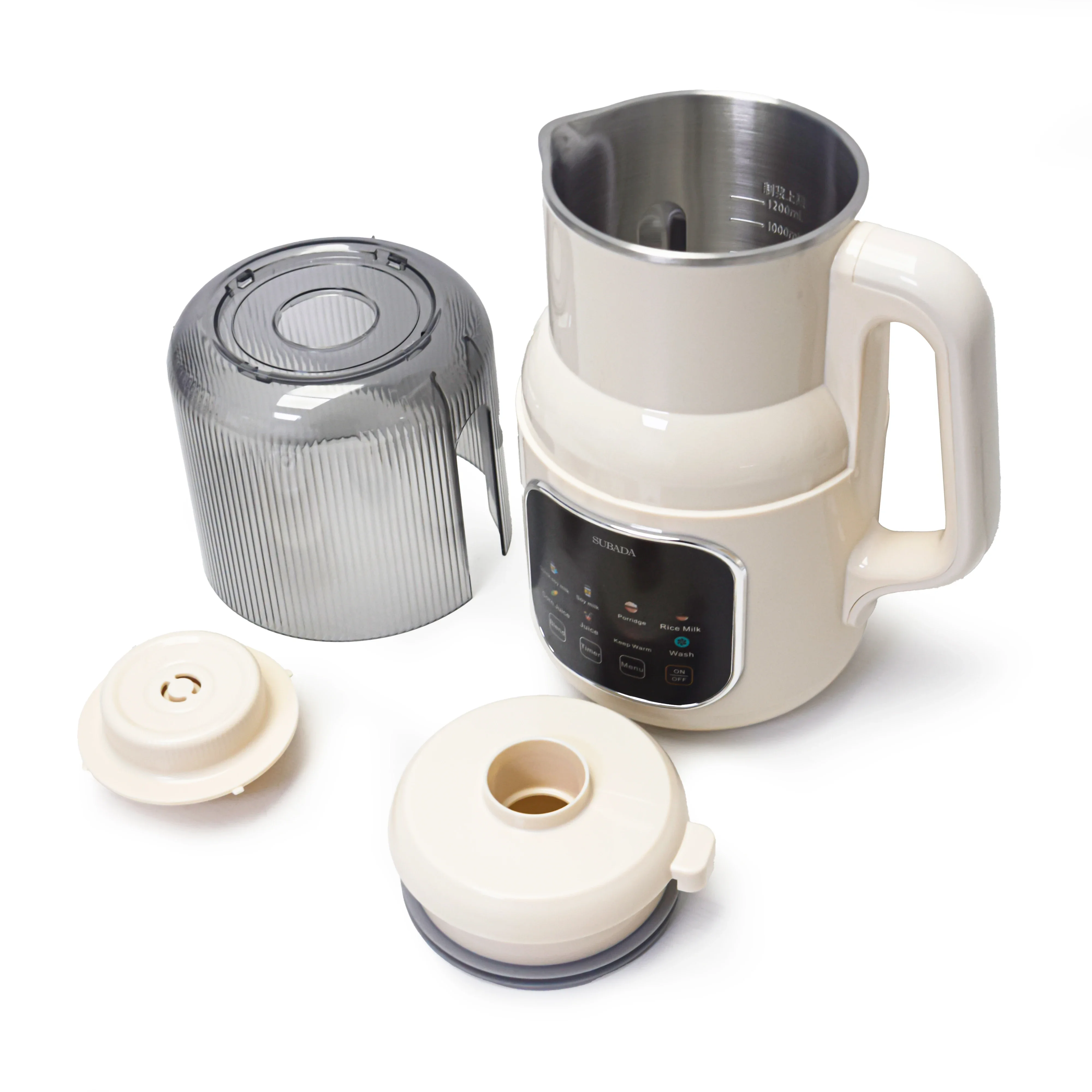 

NewSmall Qty Almond Milk Machine Custom Logo Soup Maker 1.2L Nut Vegan Milk Maker 304 Stainless Steel Blade Blender