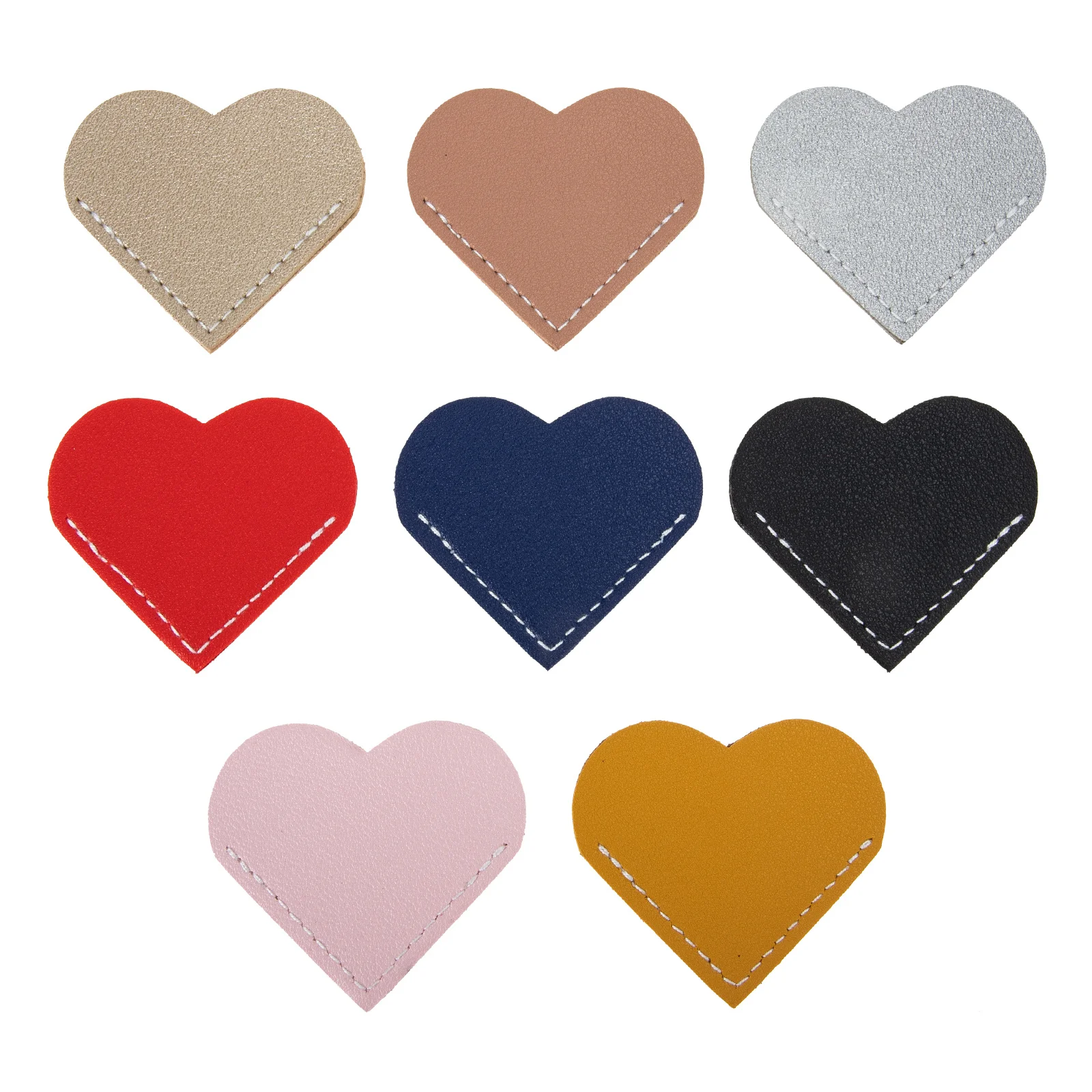 

8pcs Heart Shape Bookmarks Pvc Decorative Page Corners For Scrapbooking Notebook Calendar Markers Gift Kids Students