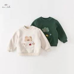 Dave Bella 2023 New Autumn Winter Boys Baby Children Top Fashion Casual Sweatshirt Lovely Cartoon Fleece Outdoor Party DB4237135