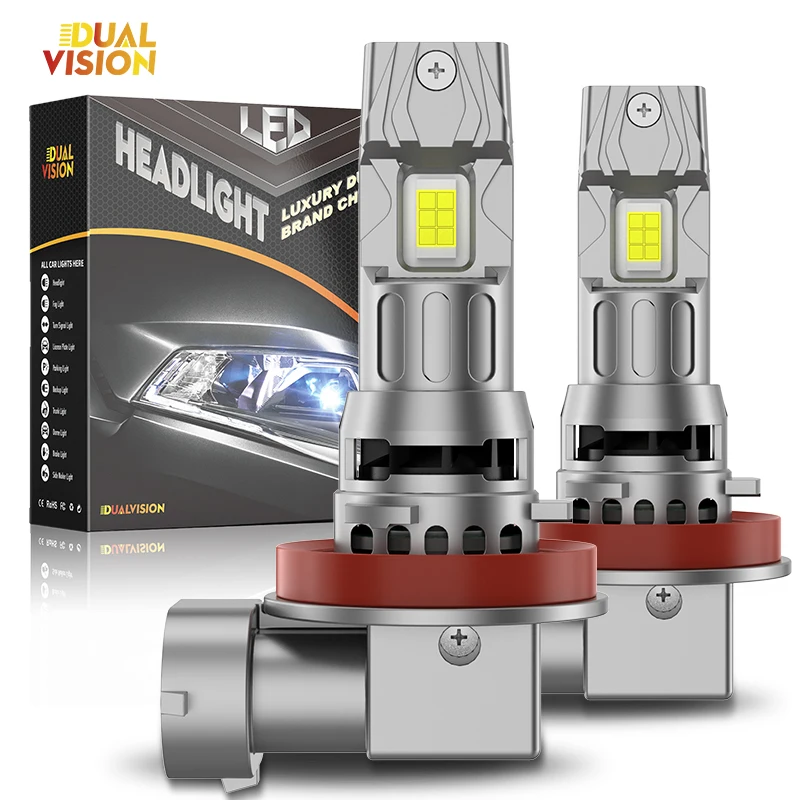 

H8 H11 LED Headlight Bulbs Canbus 9005 HB3 9006 HB4 Car Headlamp 120W 25000LM Fog Light Turbo Lamp 12V 6000K Automobiles