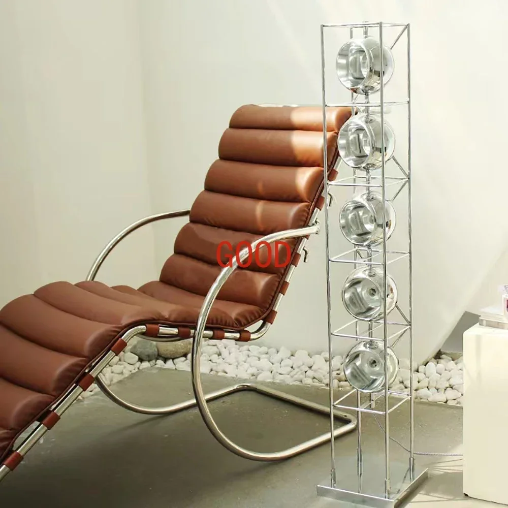 Artístico led lâmpadas de assoalho nova tendência minimalista cromo luz iluminação lâmpadas pé metal elegante arte decoração para casa