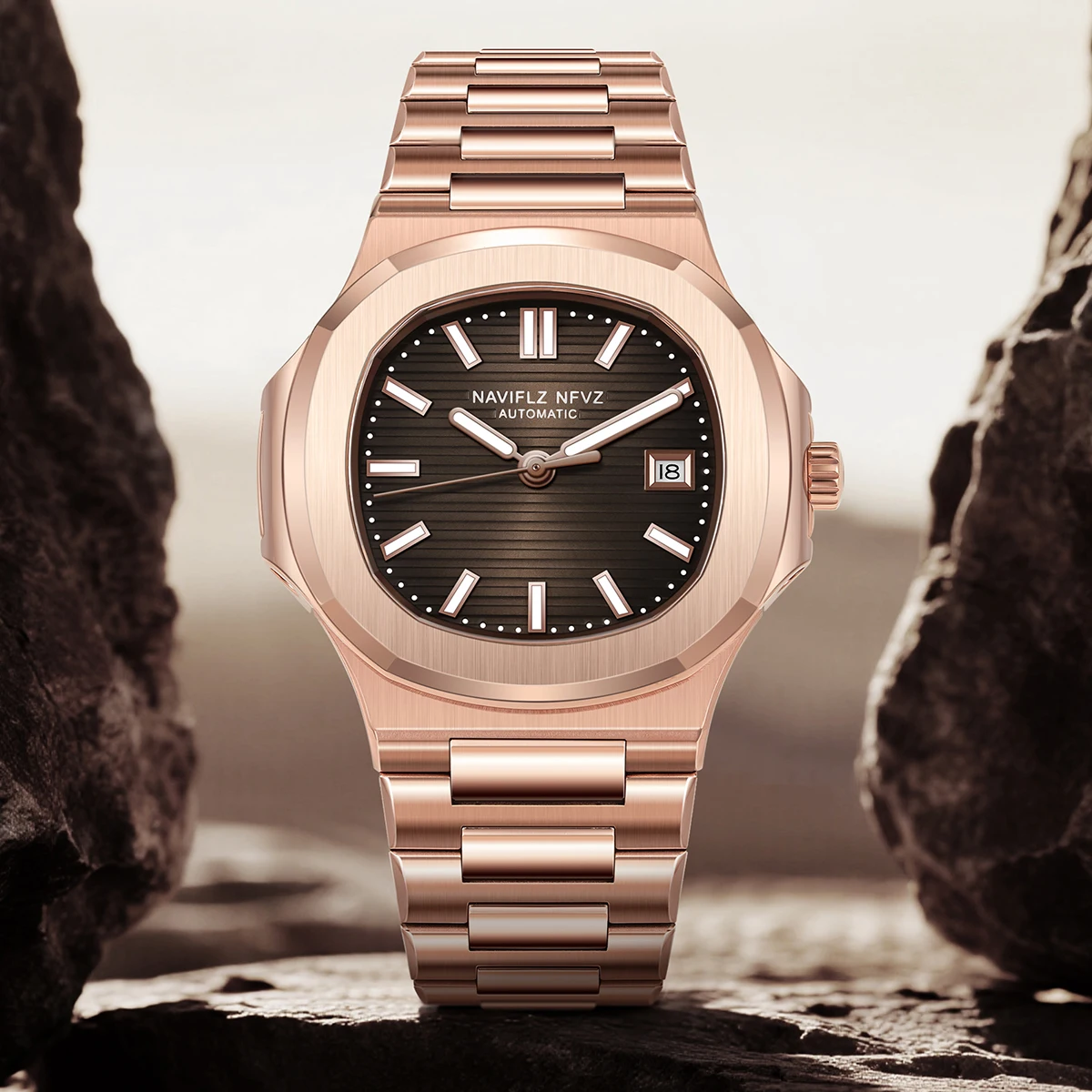 New NAVIFLZ NFVZ Business Luxury Men's Watch 5711 Classic Series Japan Miyota 8215 Mov 40MM Dial With Brand Gift Box Wristwatch