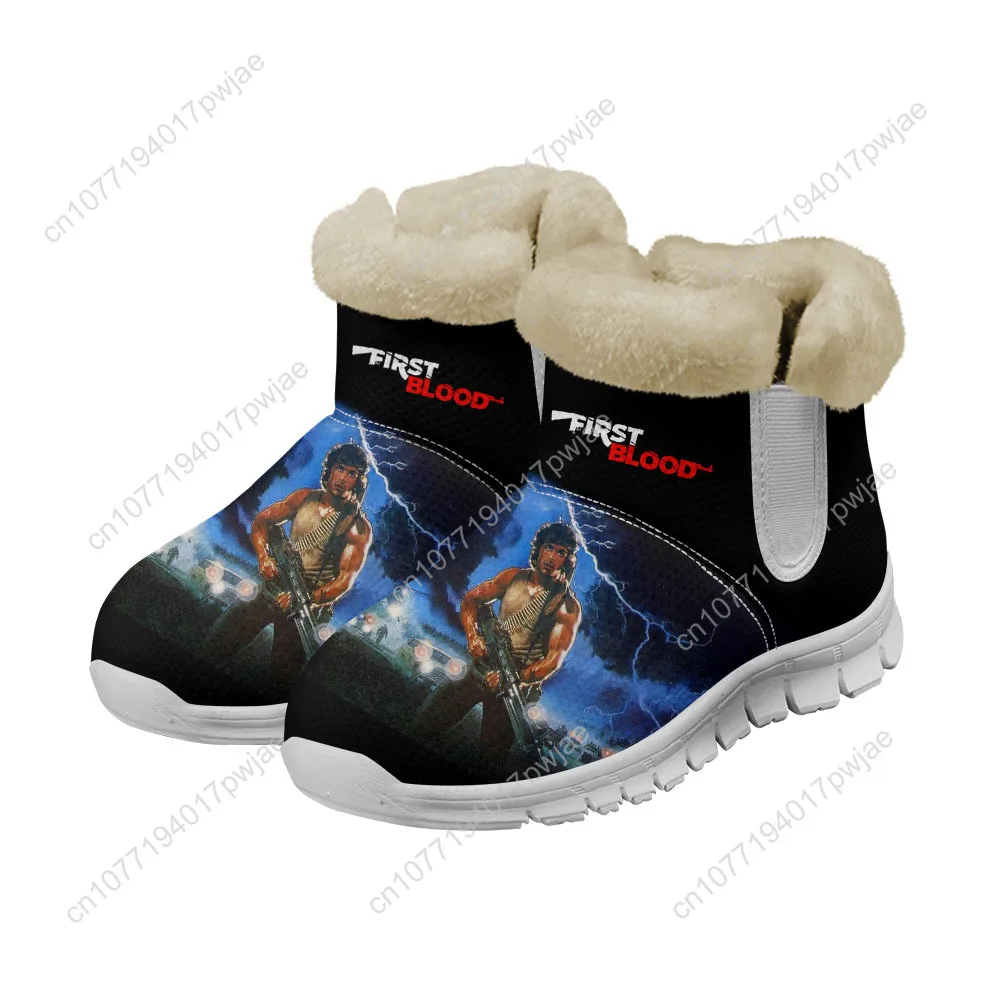 أحذية John Rambo F-First B-Blood للثلج للرجال والنساء المراهقات تحافظ على الدفء أحذية رياضية خفيفة الوزن غير رسمية مخصصة #2