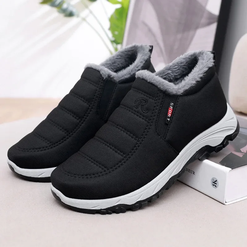 Women's Shoes Winter Womens Boots Unisex Snow Boots Warm Waterproof Ankle Boots Plush Shoes for Women Trend Slip on Casual Shoes