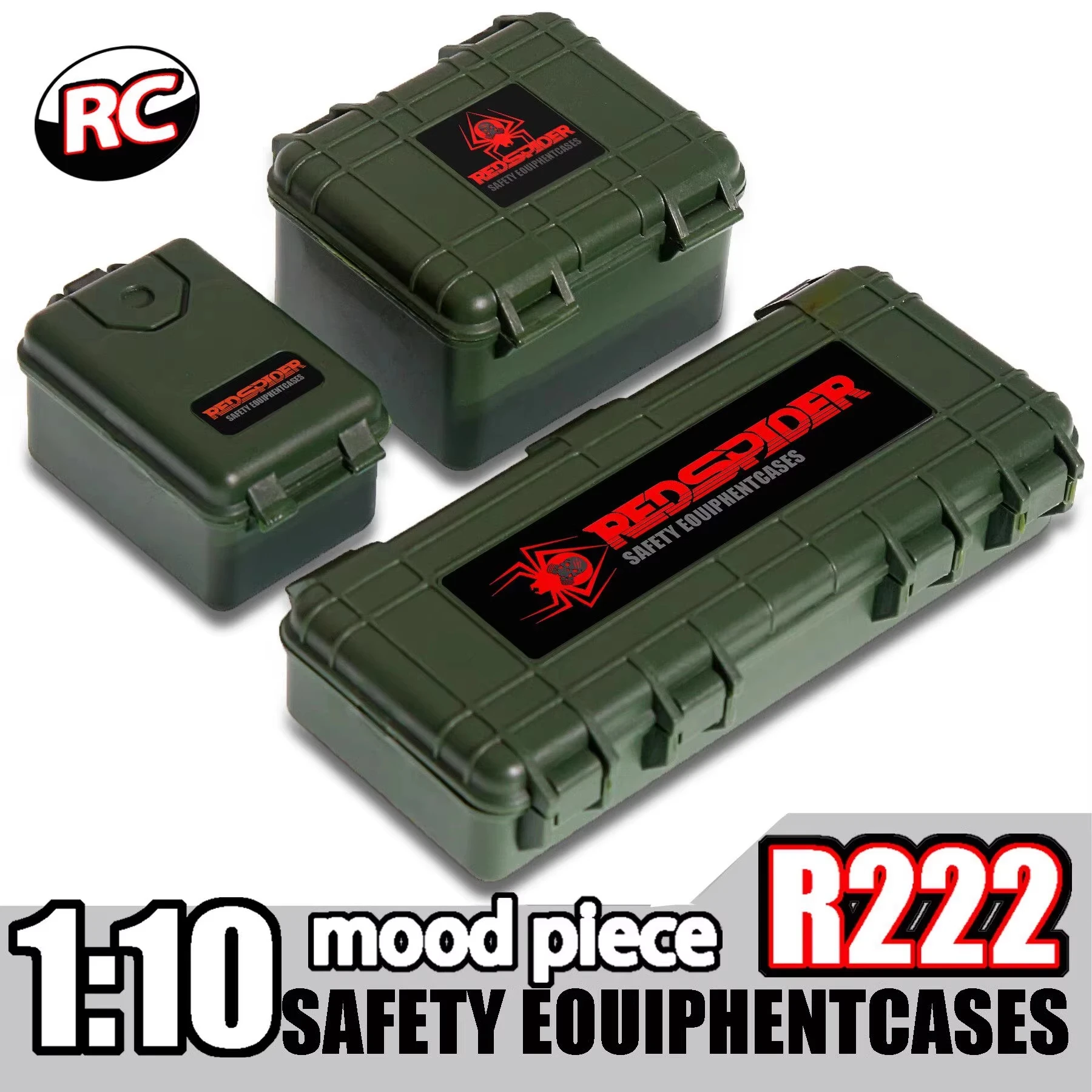 3PCS 1:10 Decor Accessories Plastic Storage Box for Axial SCX10 TRX4 TRX6 D90 Tamiya CC01 Car Truck Screw Box - view 4