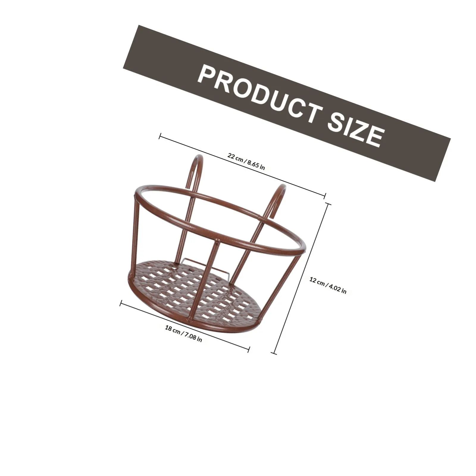 Metal Hanging Flowerpot Stand for Balcony, Patio, Deck, Fence – Indoor Outdoor Plant Shelf Rack