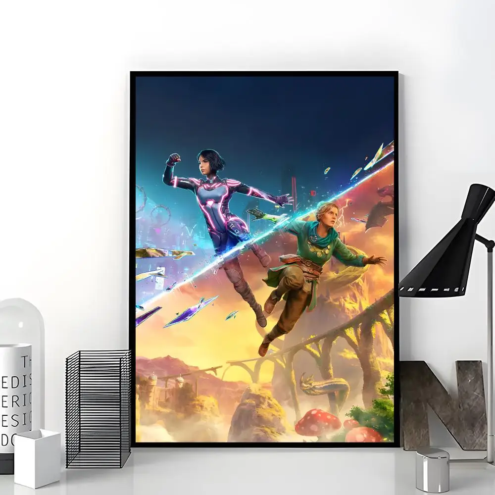 Sci-Fi Concept Split Fiction Poster Aesthetic Dorm & Bedroom Wall Art Decor