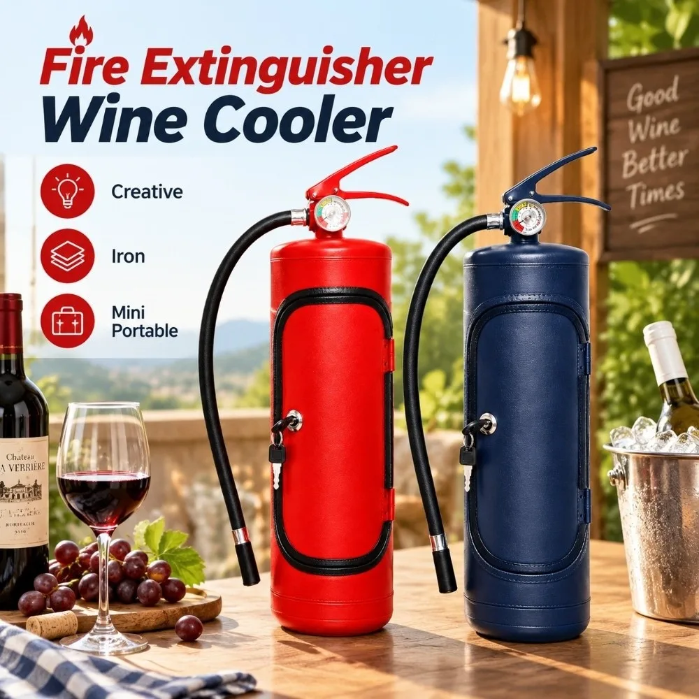Unique Shape Wine Storage Boxes Creative Mini Wine Bottle Rack Novelty Iron Wine Cooler Outdoor Picnic